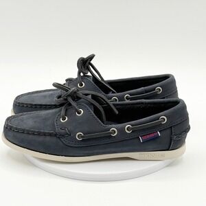 Sebago Docksides Boat‎ Shoes / Size 5 Womens / Jacqueline Navy Nubuck NEW